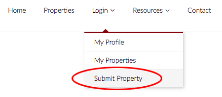 submit property screenshot